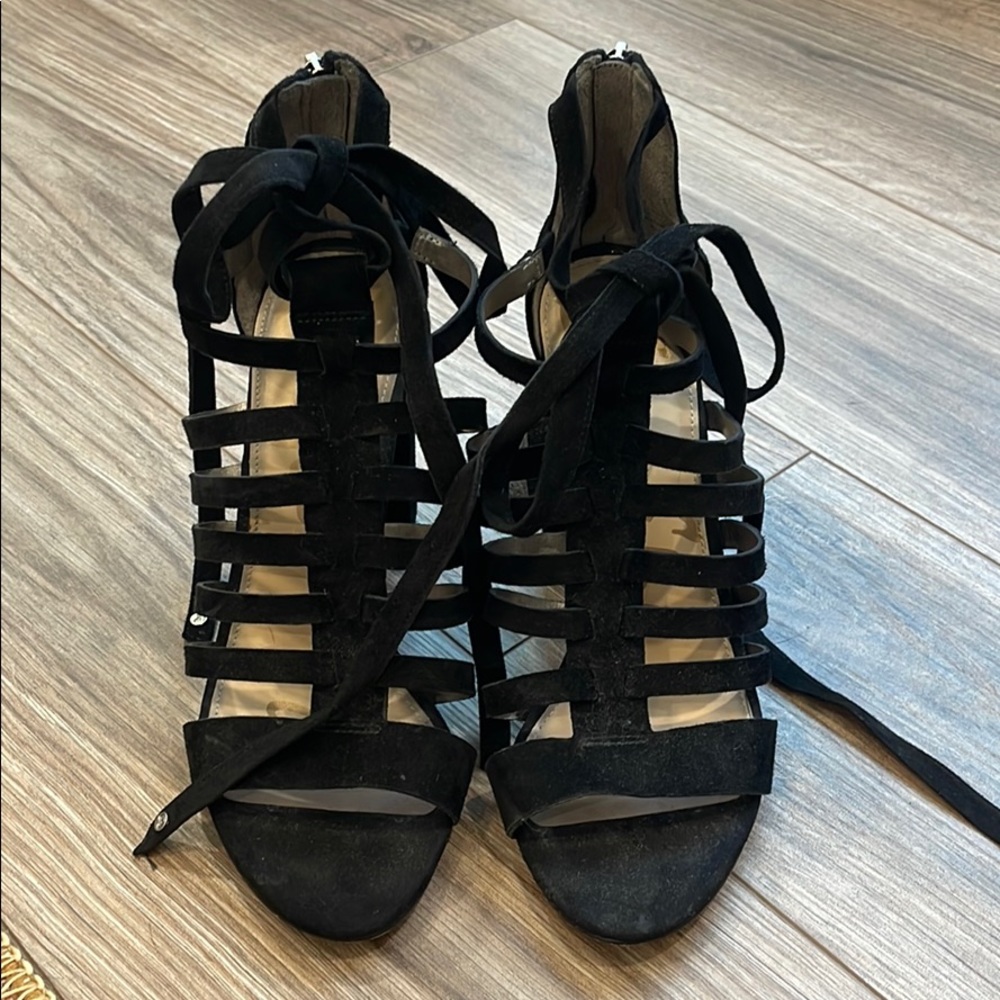 Sam Edelman Black Suede Heels